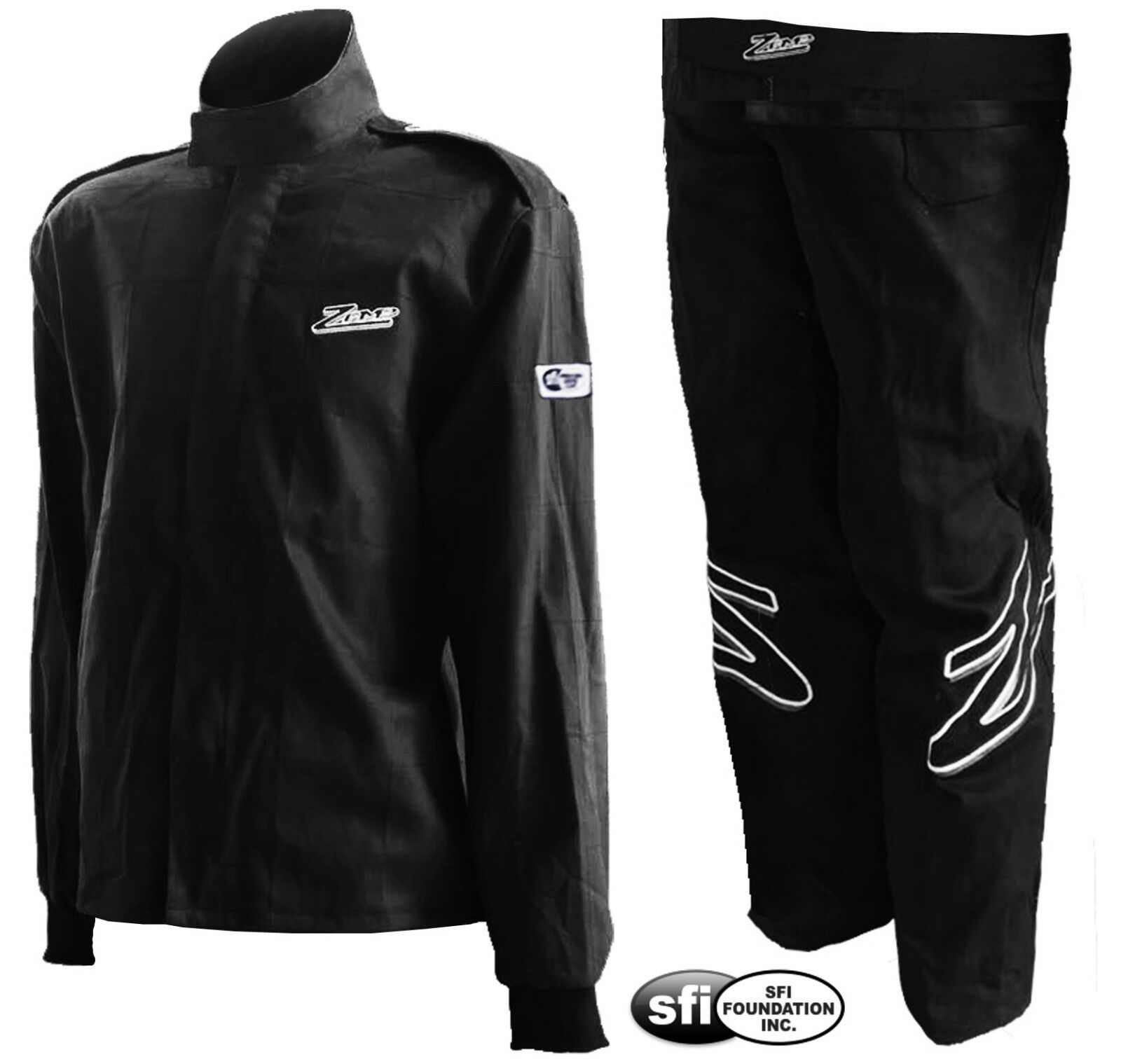 Zamp Zr-10 Sfi-1 Auto Racing Suit- 2-piece Jacket And Pants - Sfi 3.2a/1 Rated