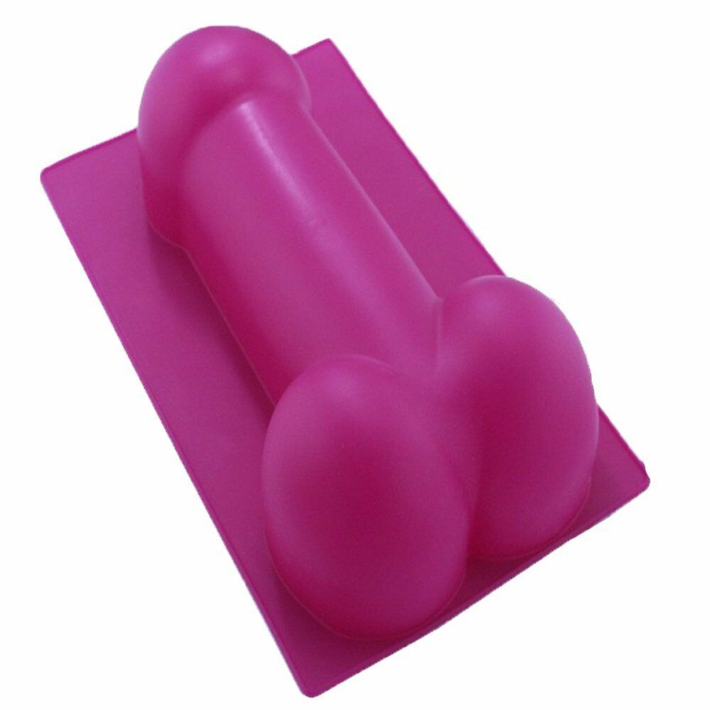 Large Bachelorette Party Silicone Penis Cake Mold Chocolate 10" Dick Shape Adult