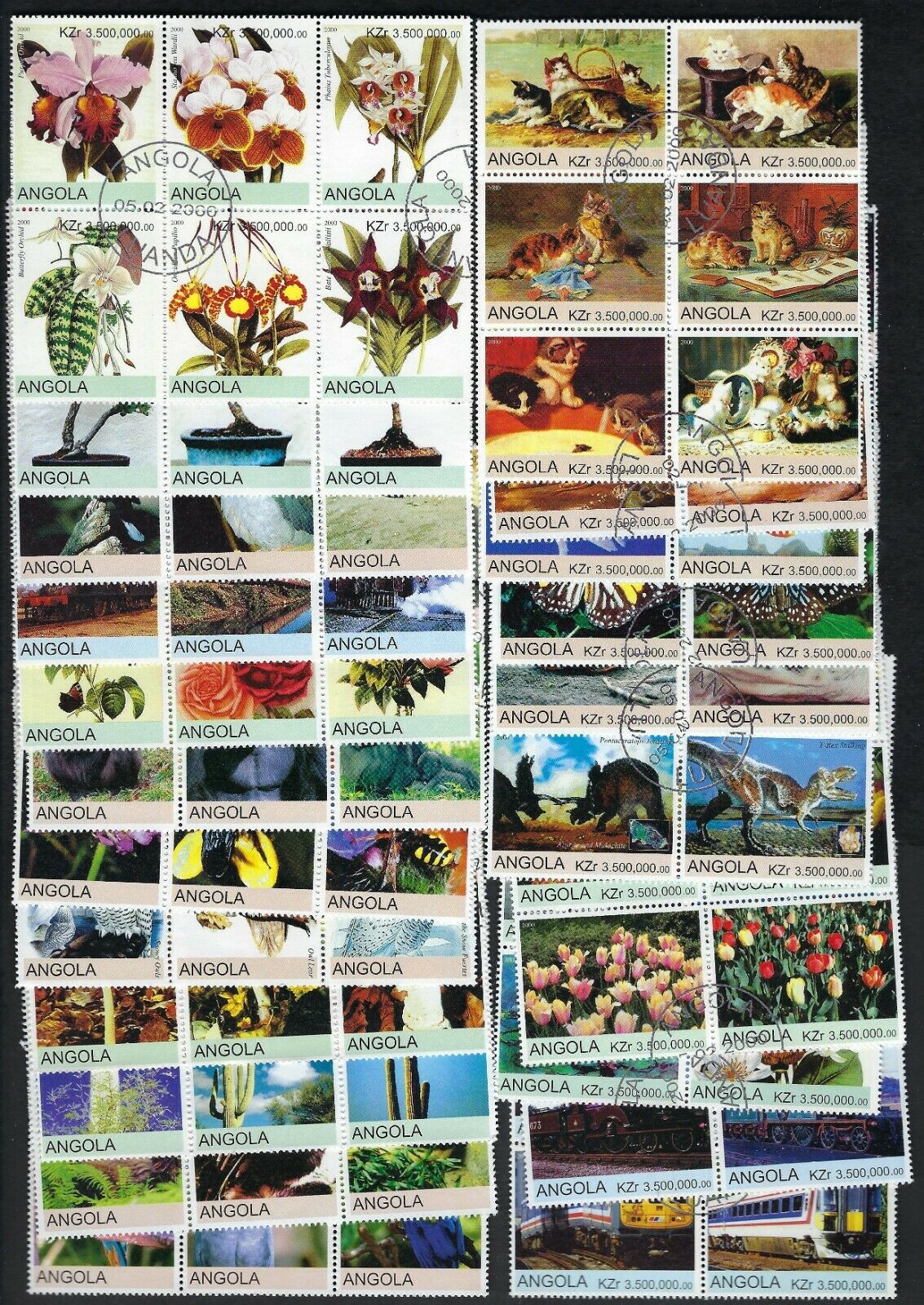 132 Different Angola Pictoral Stamps - Many Topical